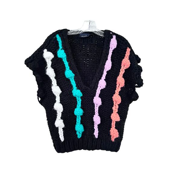Anthropologie Maeve Bauble Knit Sweater Vest One Size - Picture 3 of 11